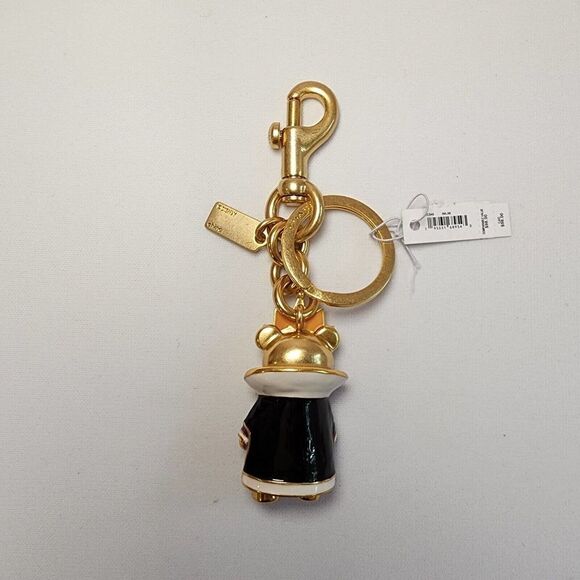 NWT CC345 Coach x Disney Evil Queen Bear Bag Charm Key Ring - Picture 2 of 3